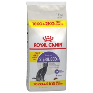 Royal Canin Sterilised Adult Torrfoder för katt 10+2 kg produkt bild