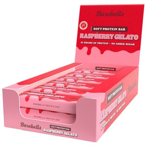 12 x Barebells Soft Proteinbar 55 g - Raspberry Gelato produkt bild