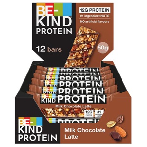 12 x BeKind Protein Bar 50 g Choc Latte produkt bild