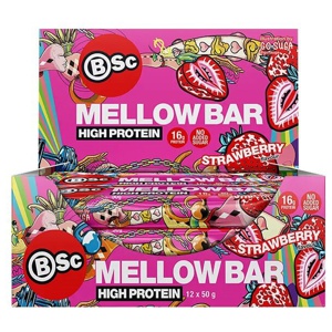 BSC Mellow Bar Strawberry 12x50g produkt bild