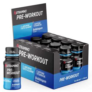 12 x Nutramino PWO Shot 60 ml Bubblegum produkt bild