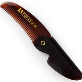 1541 London Pocket Size Folding Moustache Comb produkt bild