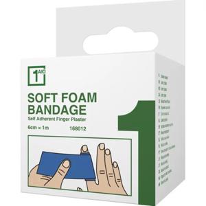 1Aid Soft Foam Bandage Blå 6cm x 1m produkt bild