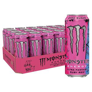 24 x Monster Energy Ultra Fantasy 50 cl Ruby Red 2 kr pant produkt bild