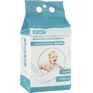 2B Baby Skötbordsunderlägg 45x60 cm 12-pack produkt bild