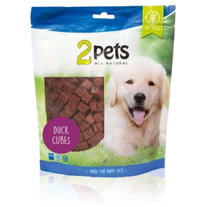 2pets Cubes med Anka 100 g produkt bild
