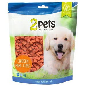 2pets Dogsnack Chicken MiniCubes 400 g produkt bild