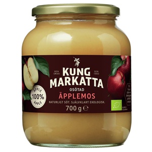 Ekologisk Osötad Äppelmos 700g produkt bild