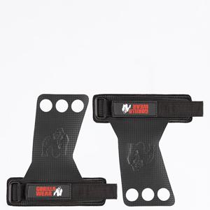 3-Hole Carbon Lifting Grips Svart produkt bild