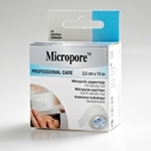 3M Micropore tape refill 2,5 cm x 10 m hvit 1 stk produktbilde