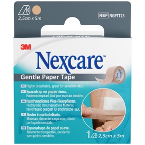 3M Nexcare Gentle Paper Tape 2,5 cm x 5 m 1 stk produktbillede