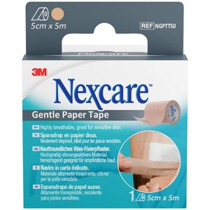 3M Nexcare Gentle Paper Tape 5 cm x 5 m 1 stk produktbillede