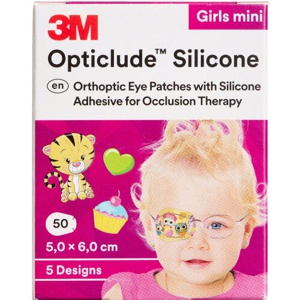 3M Opticlude Skeleplaster Mini Pige 50 stk produktbillede
