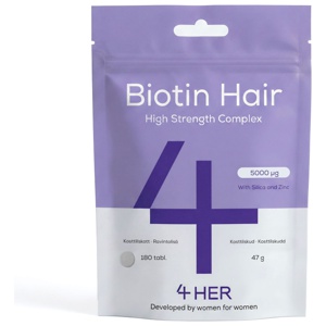 4 HER Biotin Hair bio tin & selen produktbillede