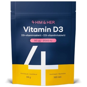 4 HIM & HER Vitamin D3 365 stk. produktbillede