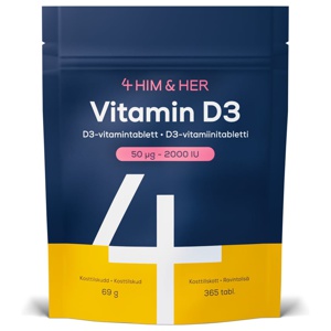 4Him & Her Vitamin D3 2000 IE / 50 µg 365 st produkt bild