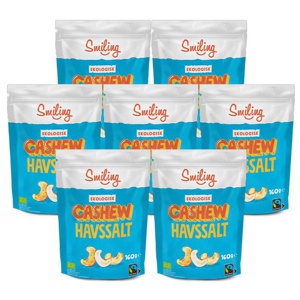7 x Naturgodis Cashewnötter 160 g produkt bild