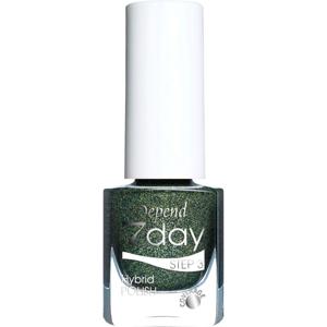 Depend 7day Hybrid Polish Sparkles Green 5 ml produkt bild