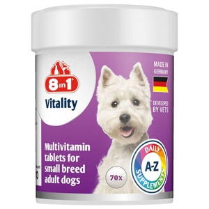 8in1 Vitality Multivitamin-Tabletten für kleine Rassen Produktbild