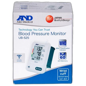 A&D Medical UB-525 Wrist Blood Pressure Monitor product image