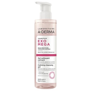 A-Derma Exomega Face Calming Cleansing Gel 200 ml produktbillede
