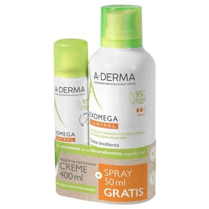 A-Derma Exomega Control Creme + Spray Promo-Kit, 1 St Creme Produktbild