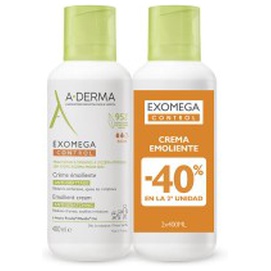 A-Derma Exomega Control Emollient Cream Pack 2 X 400ml Produktbild