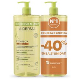 A-Derma Exomega Control Emollient Shower Oil Pack 2 X 1000ml Produktbild