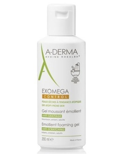 A-Derma Exomega Control Foaming Gel 200 ml produktbilde