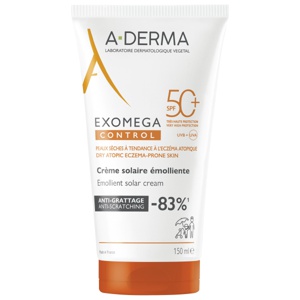 A-Derma Exomega Control solkrem SPF50+ 150 ml produktbilde