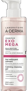A-DERMA Exomega Face Calming Cleansing Gel 200 ml Produktbild