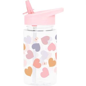 A Little Lovely Company Drickflaska Hearts Tritan 450ml, 450 ml produkt bild