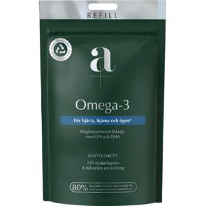 A+ Omega-3 refillpåse 110 mjuka kapslar produkt bild
