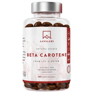 AAVALABS Beta Carotin Vitamin A vegan Weichkapseln Produktbild