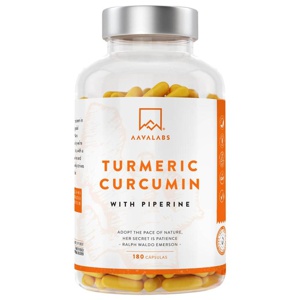 AAVALABS Curcumin+Piperin vegan Kapseln Produktbild
