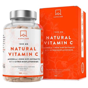 AAVALABS NATURAL VITAMIN C 180 St Kapseln Produktbild