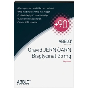 Abblo Gravid Jern Bisglycinat 25 mg produktbillede