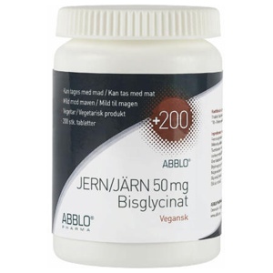 Abblo Jern 50 mg Bisglycinat Tabletter produktbillede