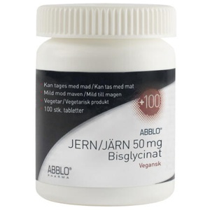Abblo JERN 50mg Bisglycinat 100 ST produktbillede