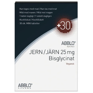 Abblo Jern 25 mg Bisglycinat - 30 stk produktbillede