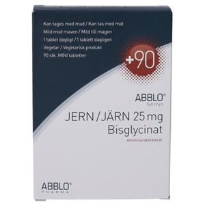Abblo Mini Jern 25 mg Bisglycinat produktbillede