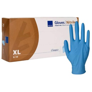 ABENA Classic Nitril Unt.Hands.unste.pf XL blau Produktbild