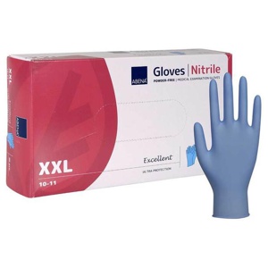 ABENA Nitril U.Hands.Excellent puderfrei XXL blau Produktbild