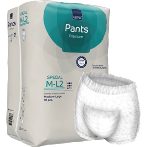 Abena Pants Premium M-L2 Turkis 18 stk produktbillede