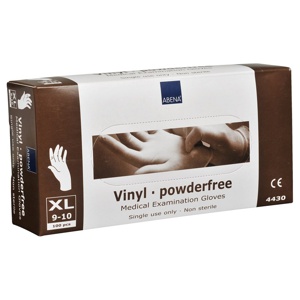 Abena Vinylhandske L u. pudder 100 stk produktbillede