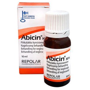 Abicin 30% vaigulakk küüneseene raviks 10 ml toote pilt