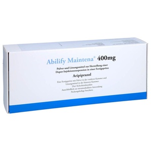 ABILIFY Maintena 400 mg FS.P.+L.H.e.Dep.-Inj-Susp. 1 St Pulver und Lösungsmittel zur Herstellung einer Depot-Injektionssuspension Produktbild