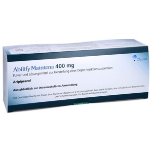 ABILIFY Maintena 400 mg P.+L.z.H.e.Depot-Inj-Susp. 1 St Pulver und Lösungsmittel zur Herstellung einer Depot-Injektionssuspension Produktbild