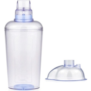 Ablespacer inhalasjonskammer med maske str L 1 stk produktbilde