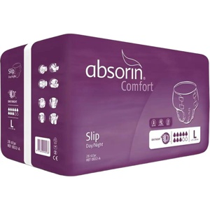Absorin Comfort Slip day/night bleie str L 28 stk produktbilde
